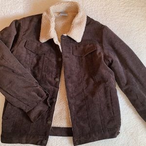 NEW corduroy sherpa-lined jacket